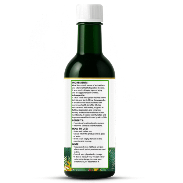 Ayurrishi Alovera Ashwagandha Juice - Image 3
